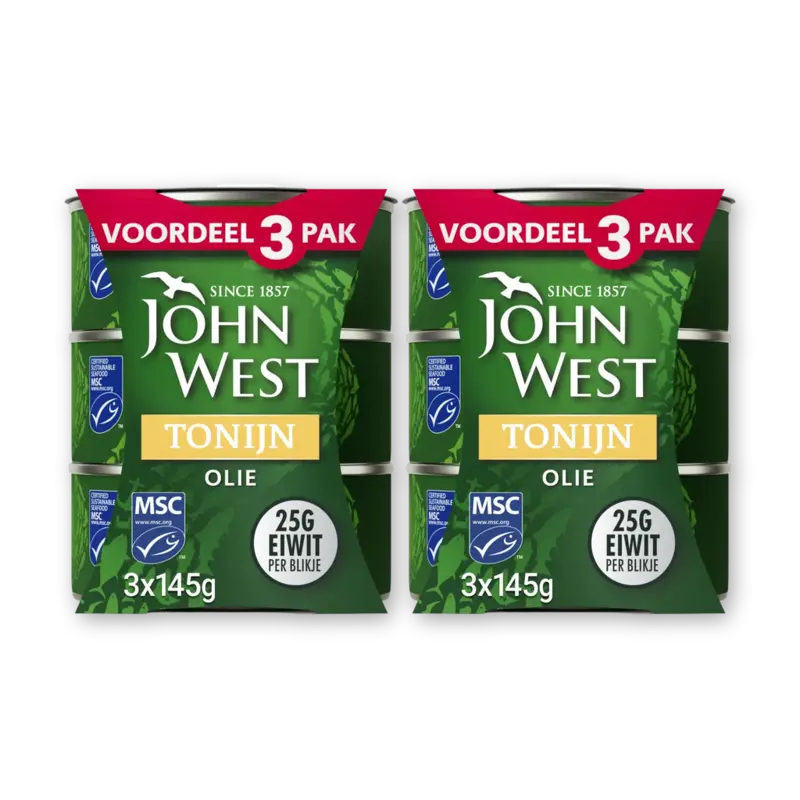 John West Tonijn in olie 3-pack 2-pack