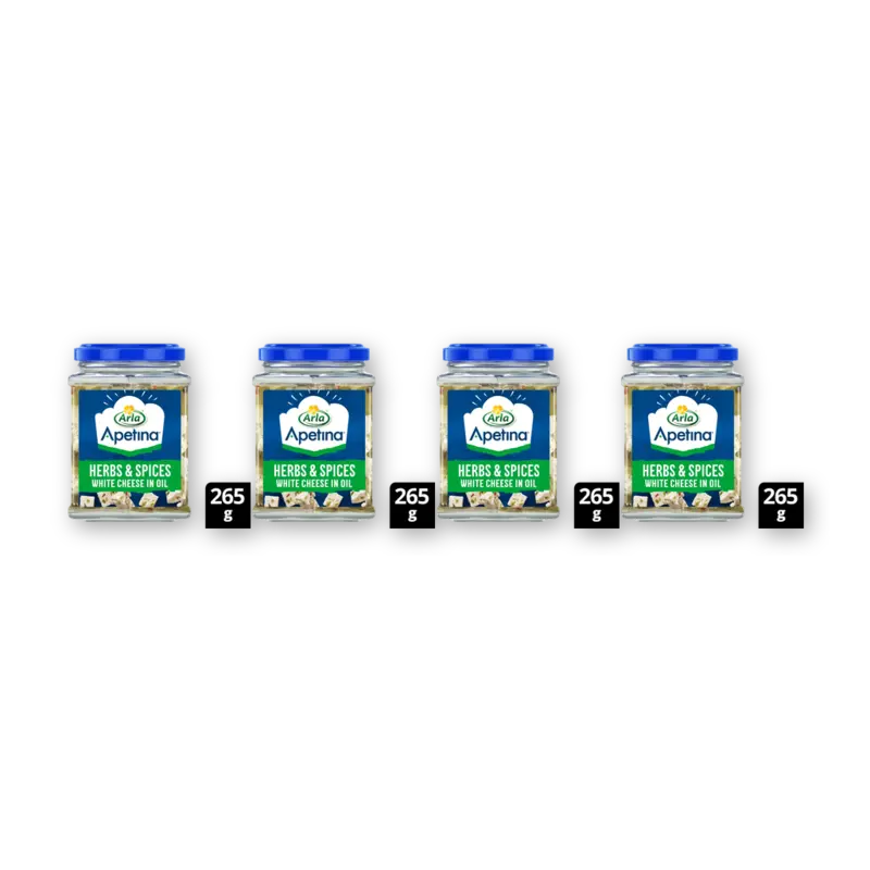 Arla Apetina classic white cheese oil 4-pack