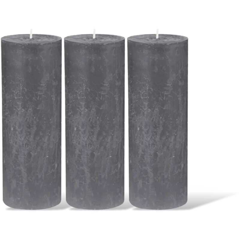 AH Rustiek 7x19cm antraciet 3-pack