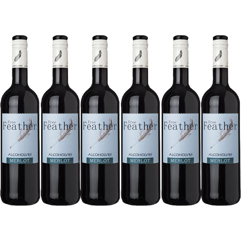 Een afbeelding van Free Feather Merlot Alcoholvrij 6-pack