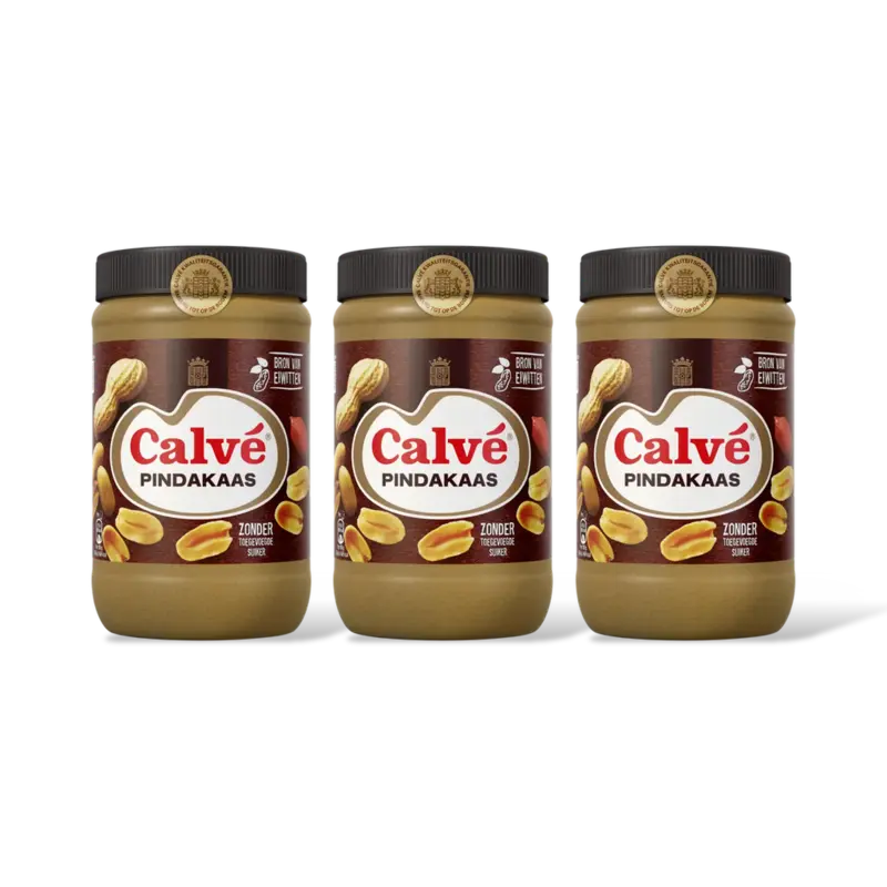 Calvé Pindakaas pot 3pack