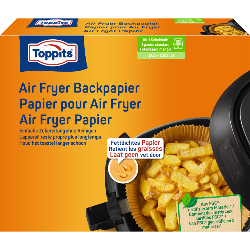 Toppits Airfryer papier 20cm