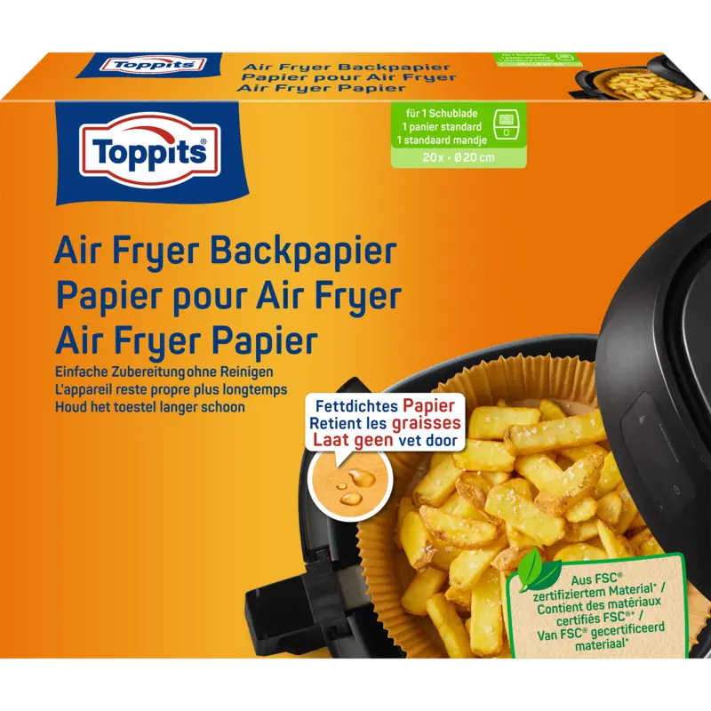 Air Fryer Papier ø20 cm 20 Stuks