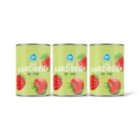AH Aardbeien op sap 3-pack