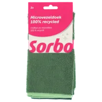 Sorbo Microvezeldoek 100% recycled 38x38cm 2st