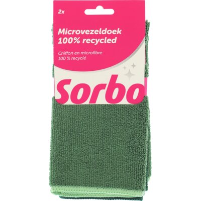 pdp-image-Sorbo Microvezeldoek 100% recycled 38x38cm 2st