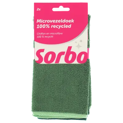 pdp-image-Sorbo Microvezeldoek 100% recycled 38x38cm 2st