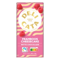 Delicata Reep witte chocolade framboos cheesecake