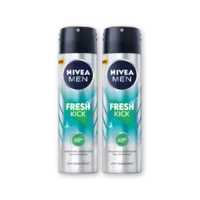 NIVEA Men fresh kick deodorant 2-pack