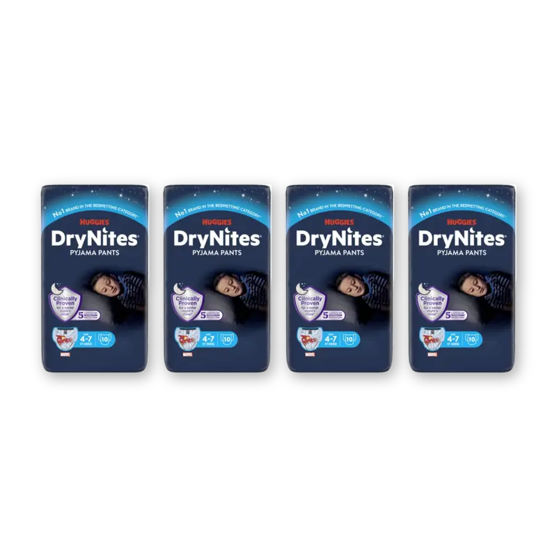 DryNites luierbroekje jongen 4-7 jr 4pck