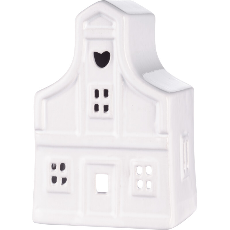 Een afbeelding van AH Excellent Windlicht zaans huisje wit