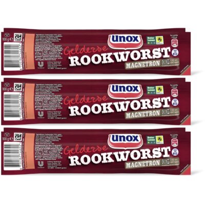 pdp-image-Unox Gelderse rookworst magnetron 3-pack
