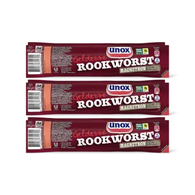 pdp-image-Unox Gelderse rookworst magnetron 3-pack