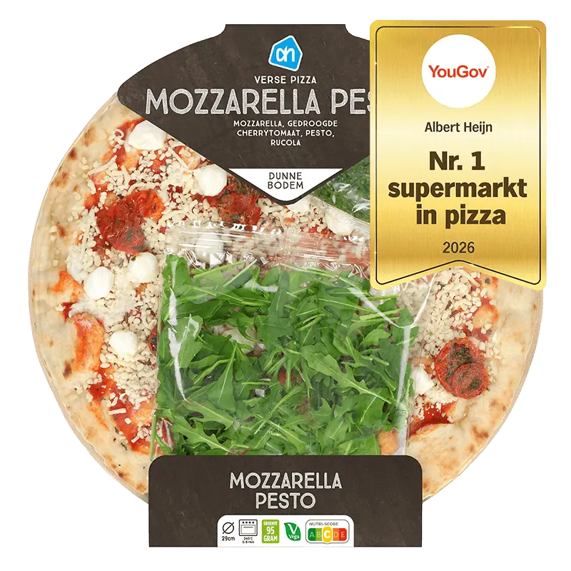 Pizza mozzarella pesto