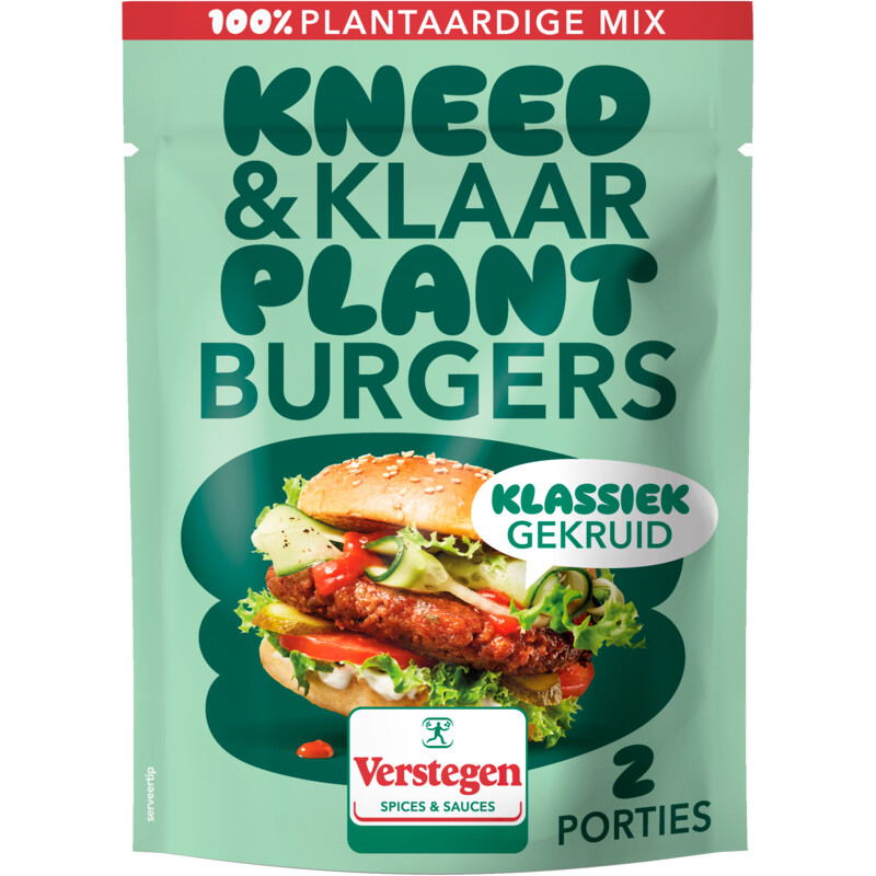 Een afbeelding van Verstegen Kneed & klaar plantburgers klassiek
