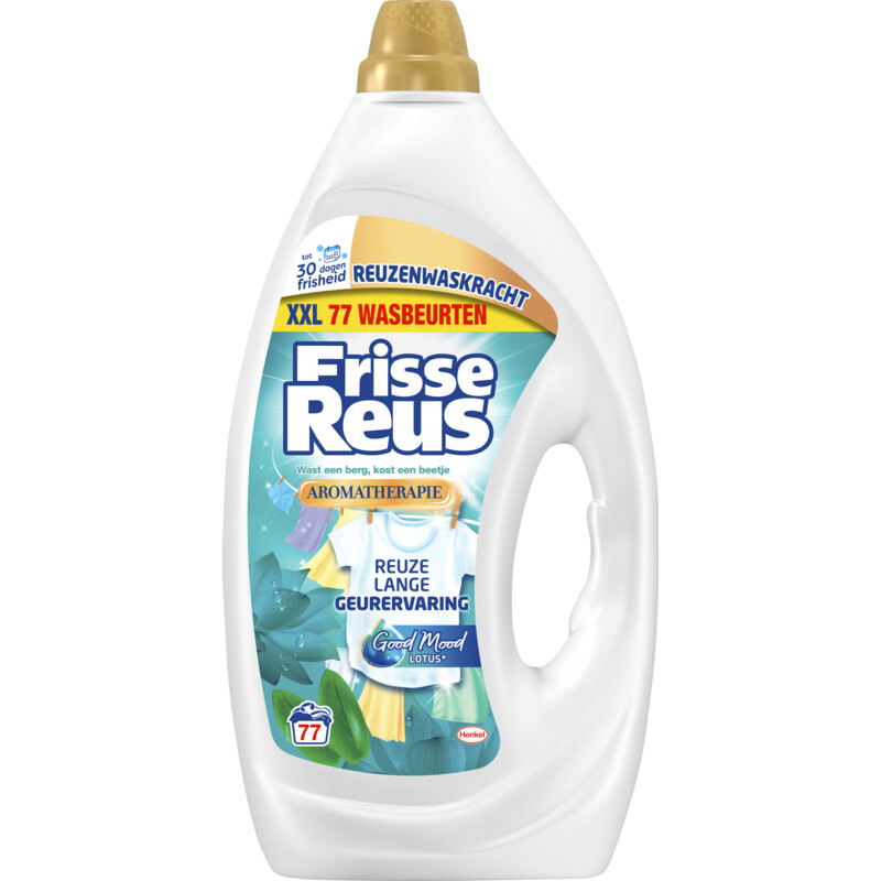 Frisse Reus Wasmiddel vloeibaar gel lotus amandel