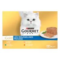 Gourmet Gold mousse met kip zalm niertjes konijn