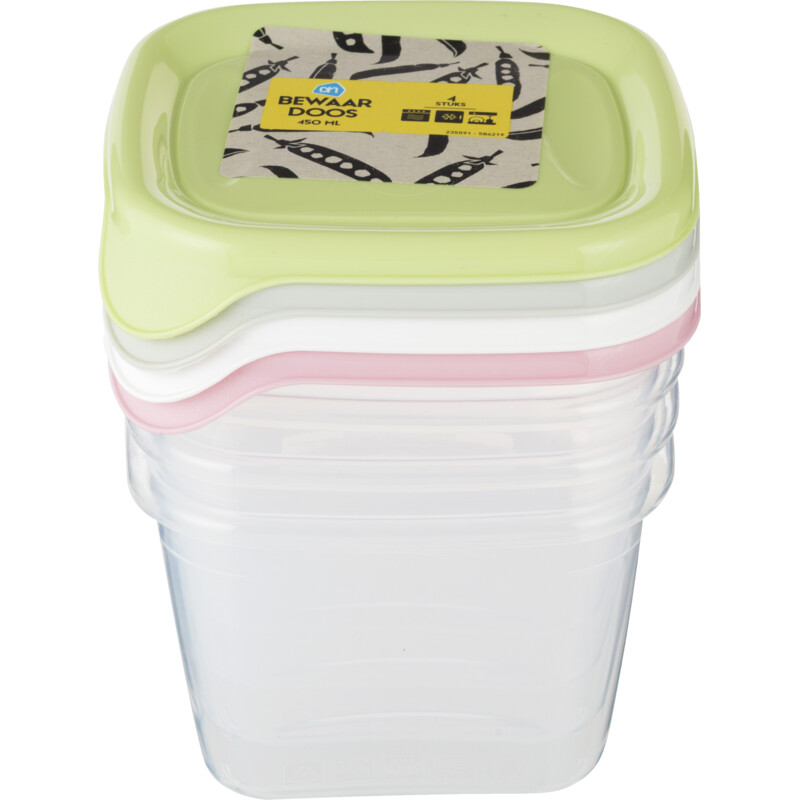 Een afbeelding van AH Bewaardoos 0.45 liter vierkant