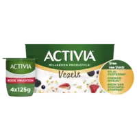 Activia Yoghurt vezels rode vruchten 4-pack
