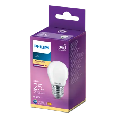pdp-image-Philips Led fil kogel mat E27 25W