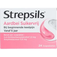 Een afbeelding van Strepsils Aardbei suikervrij zuigtabletten