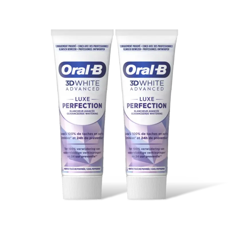 Oral-B 3D White luxe perfection tandpasta 2pack