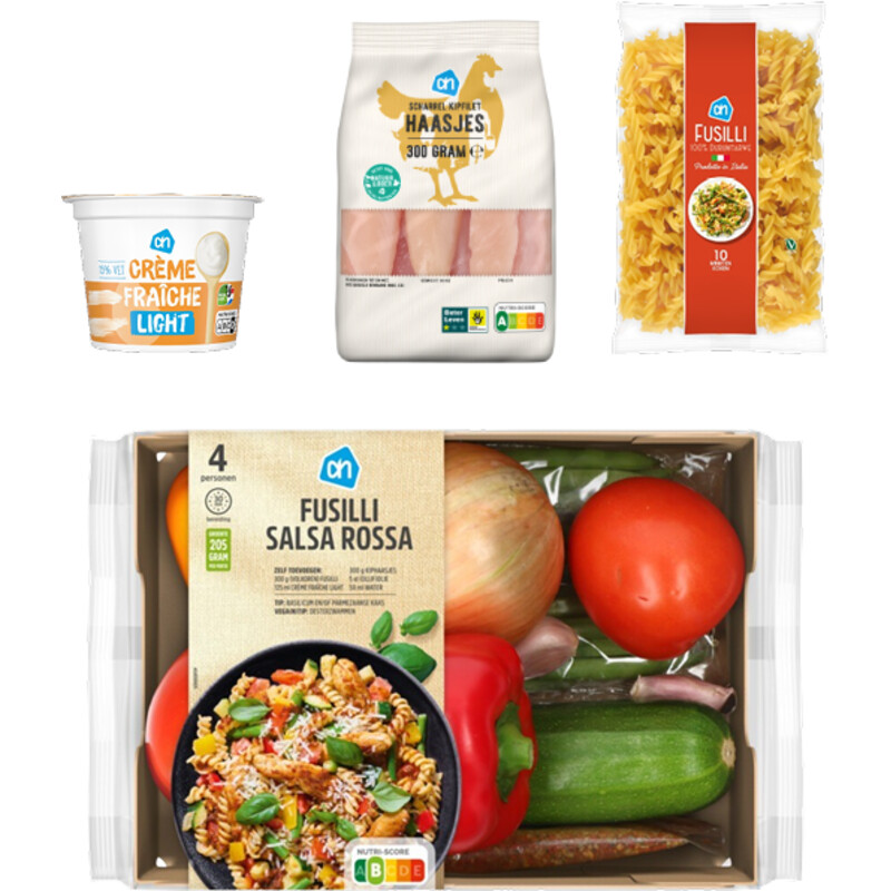 Een afbeelding van AH Fusilli Salsa Rossa Verspakket