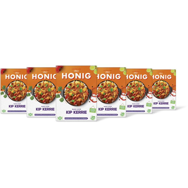 Honig Basis voor kip kerrie 6-pack
