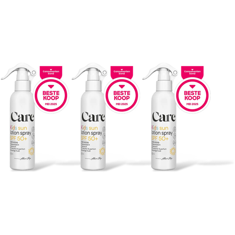 Care Sensitive kids sunspray spf50+ 3-pack