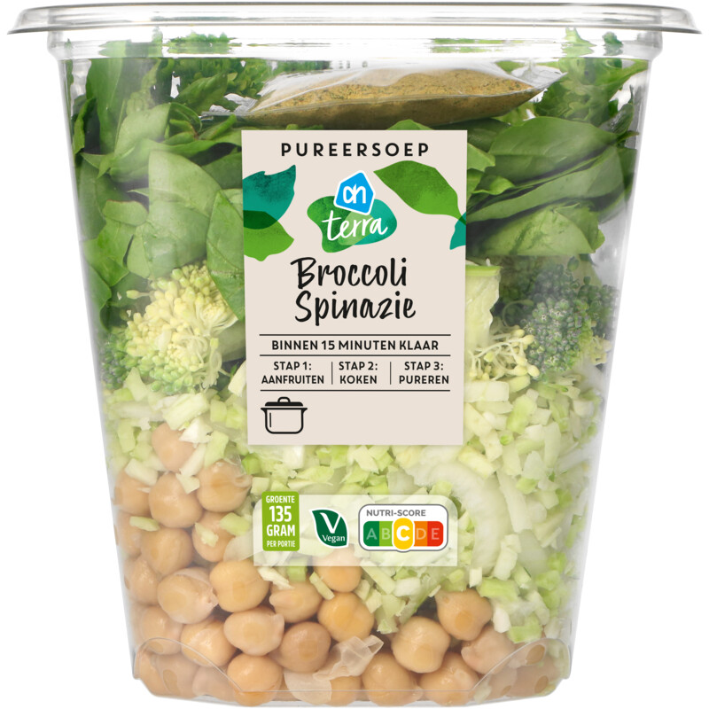 Een afbeelding van AH Terra Pureersoep broccoli spinazie