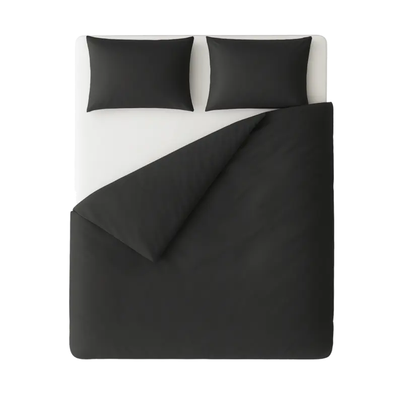 Ten Cate 2x dekbedovertrek 140x200/220 antraciet