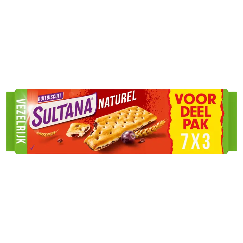Sultana Fruitbiscuit naturel voordeelpak