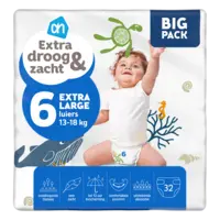 AH Extra droog en zacht luiers maat 6
