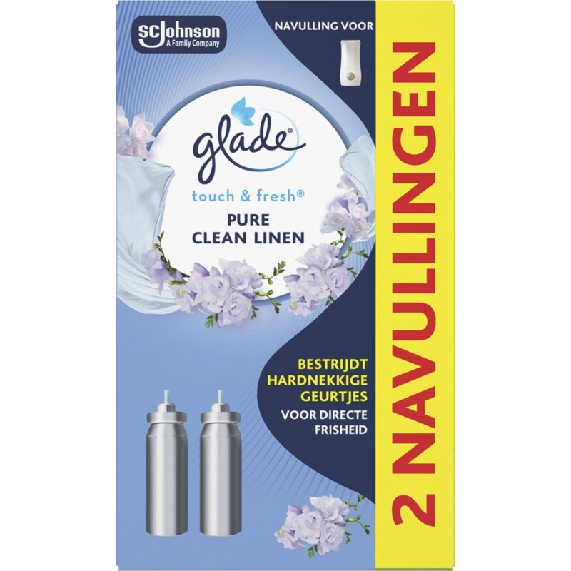 Een afbeelding van Glade Touch & fresh pure clean linen navulling