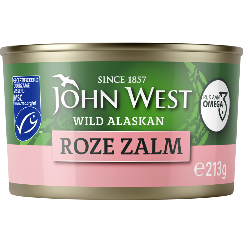 Een afbeelding van John West Wilde roze zalm