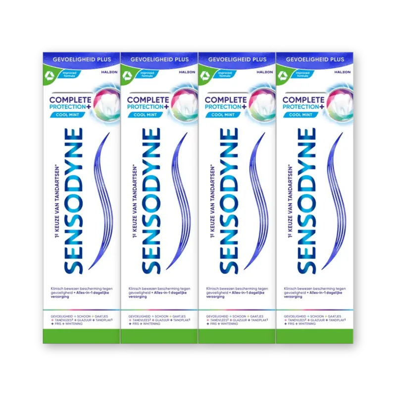 Sensodyne Complete protect cool mint tandpasta 4pk
