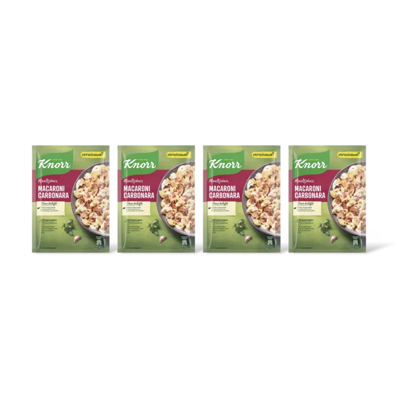 Knorr Maaltijdmix macaroni carbonara 4-pack