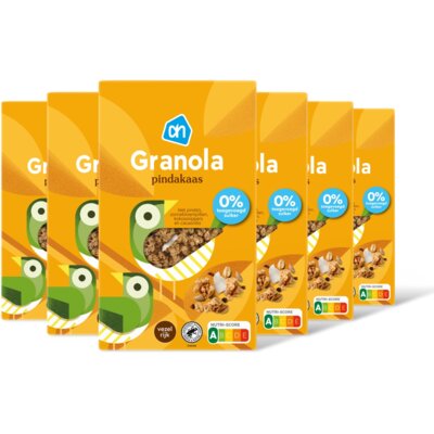 pdp-image-AH Granola pindakaas 0% toegevgd suiker 6pk