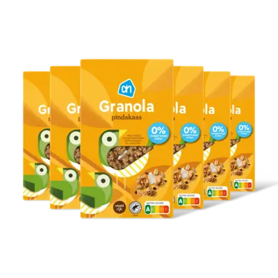 pdp-image-AH Granola pindakaas 0% toegevgd suiker 6pk