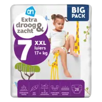 AH Extra droog en zacht luiers maat 7
