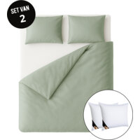 Een afbeelding van Ten Cate 2 Katoensat dbo 140x200/220 groen 2k