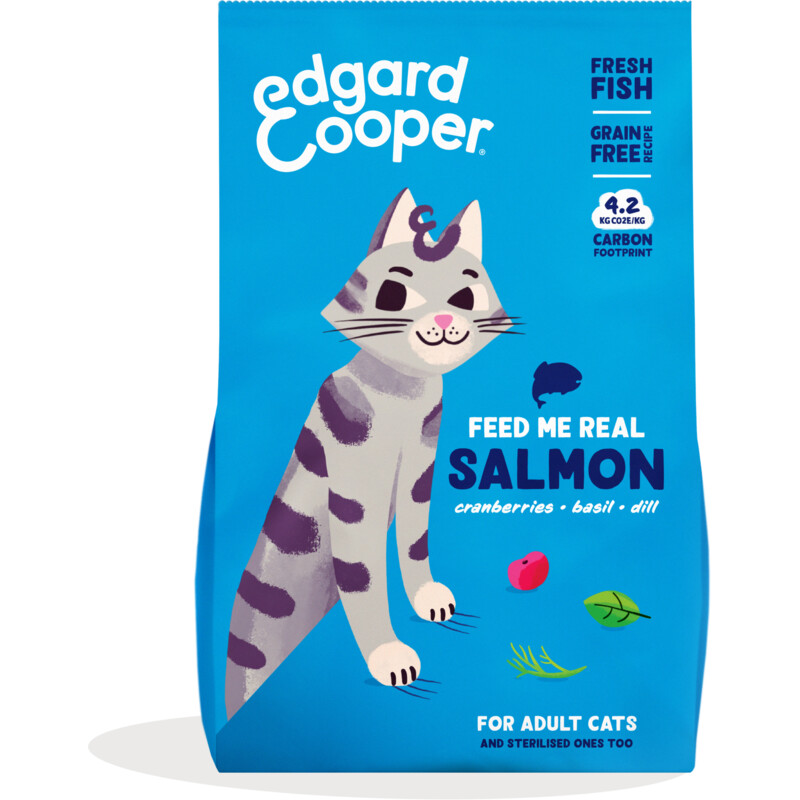 Een afbeelding van Edgard & Cooper Geef mij echte zalm voor volwassen kat
