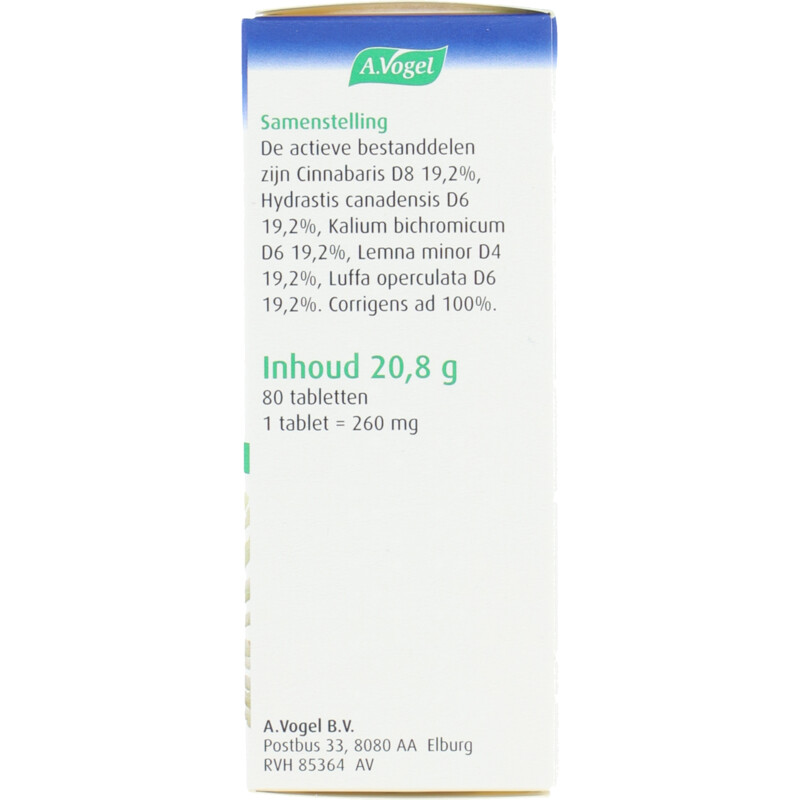 Een afbeelding van A.Vogel Cinuforce tabletten