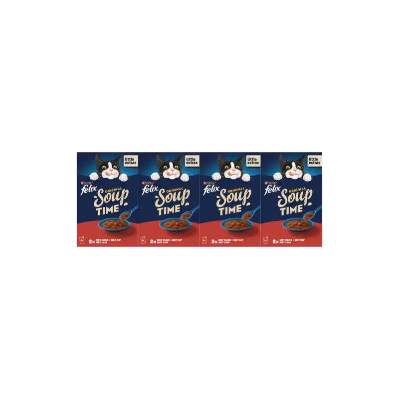Soup original met rund kip lam 4-pack
