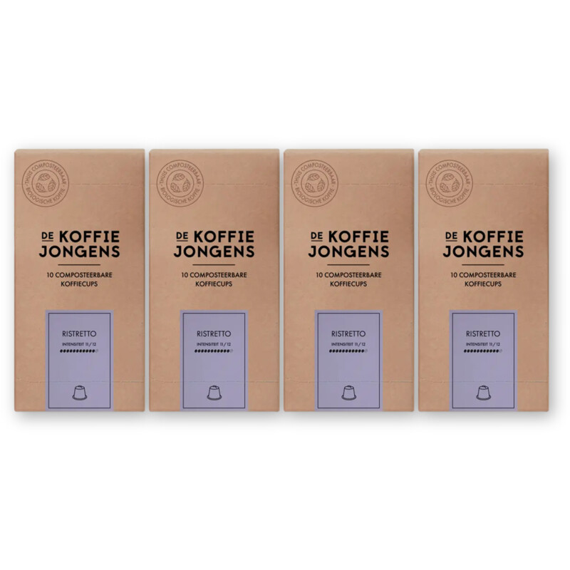 De Koffiejongens Ristretto capsules 4-pack
