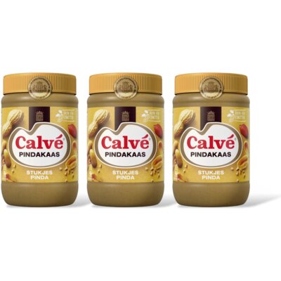 pdp-image-Calvé Pindakaas met stukjes pinda 3-pack