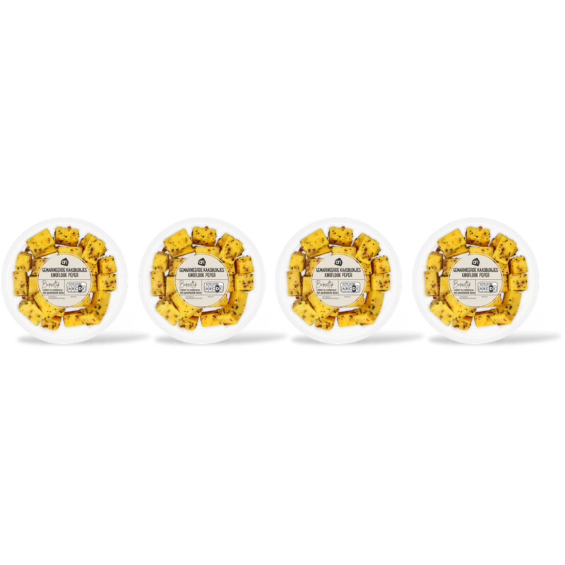AH Gemarinrde kaasblokje knoflook peper 4pk