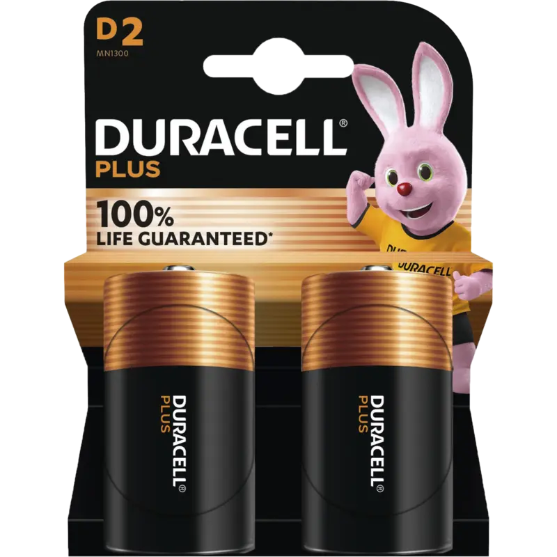 Duracell Plus D-alkaline batterijen LR20
