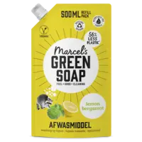 Marcel's Green Soap Afwasmiddel lemon & bergamot navulling