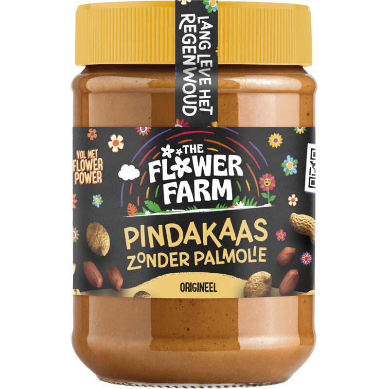 Een afbeelding van Flower Farm Pindakaas zonder palmolie